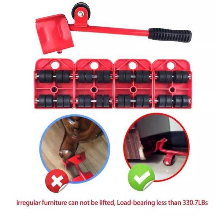 Roda Alat Bantu Angkat Barang Pindah Pengangkat Furniture Moving Wheel TPB-3