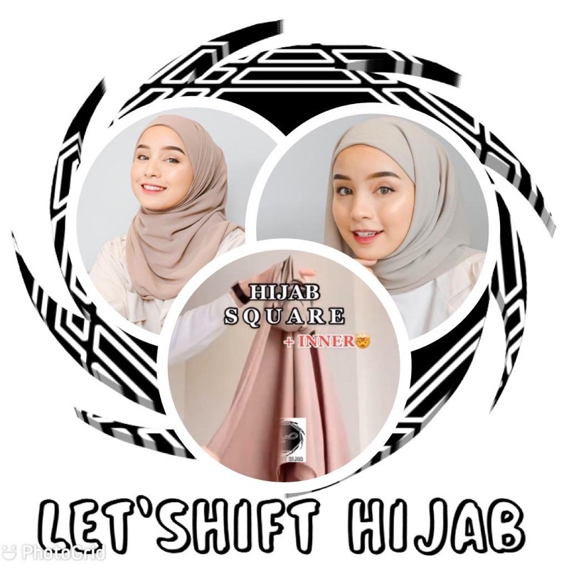 TERMURAH HIJAB SEGI EMPAT INSTAN / HIJAB SEGI EMPAT 2in1 PLUS INER/ HIJAB SEGI EMPAT INER CERUTY BABY DOLL