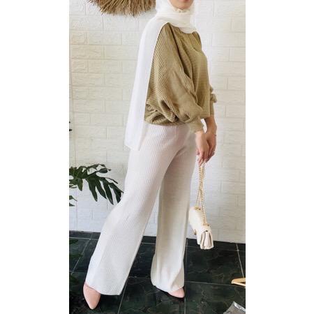 MIYU KULOT RAJUT | CELANA RAJUT/ HORNET PANTS / KNIT PANTS/ Celana Murah Berkualitas Kulot Knit Premium - Long Cullote Meera