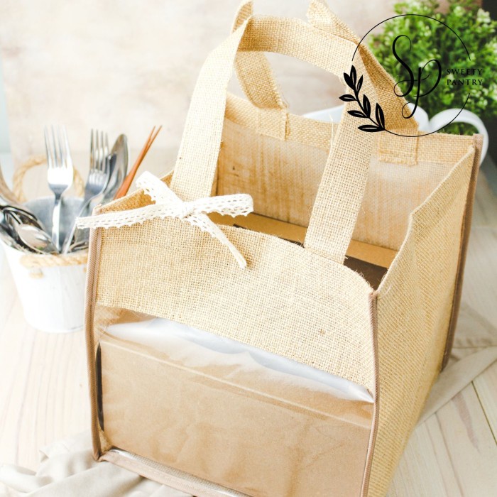 

NEW Tas Goni Premium utk kemasan dus/box/packaging kue type mika - 5 PCS - UK 22