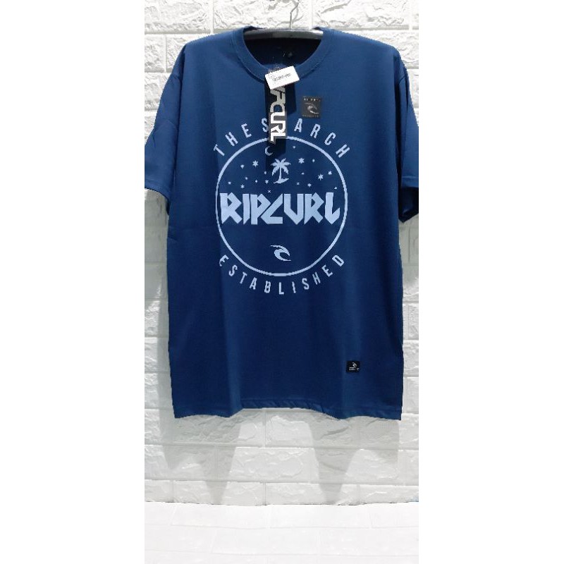 Kaos Jumbo/t-shirt RIPCURL Biru kaos big size - kaos size XXL LD 116 cm PB 78 cm free meteran