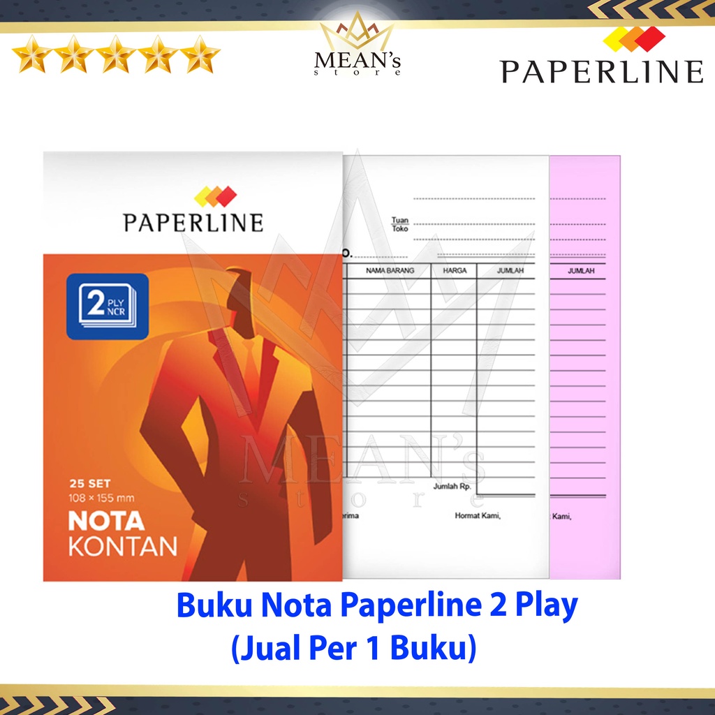 

Nota Kontan 2Play Paperline / Nota K2 / Bon 2 rangkap