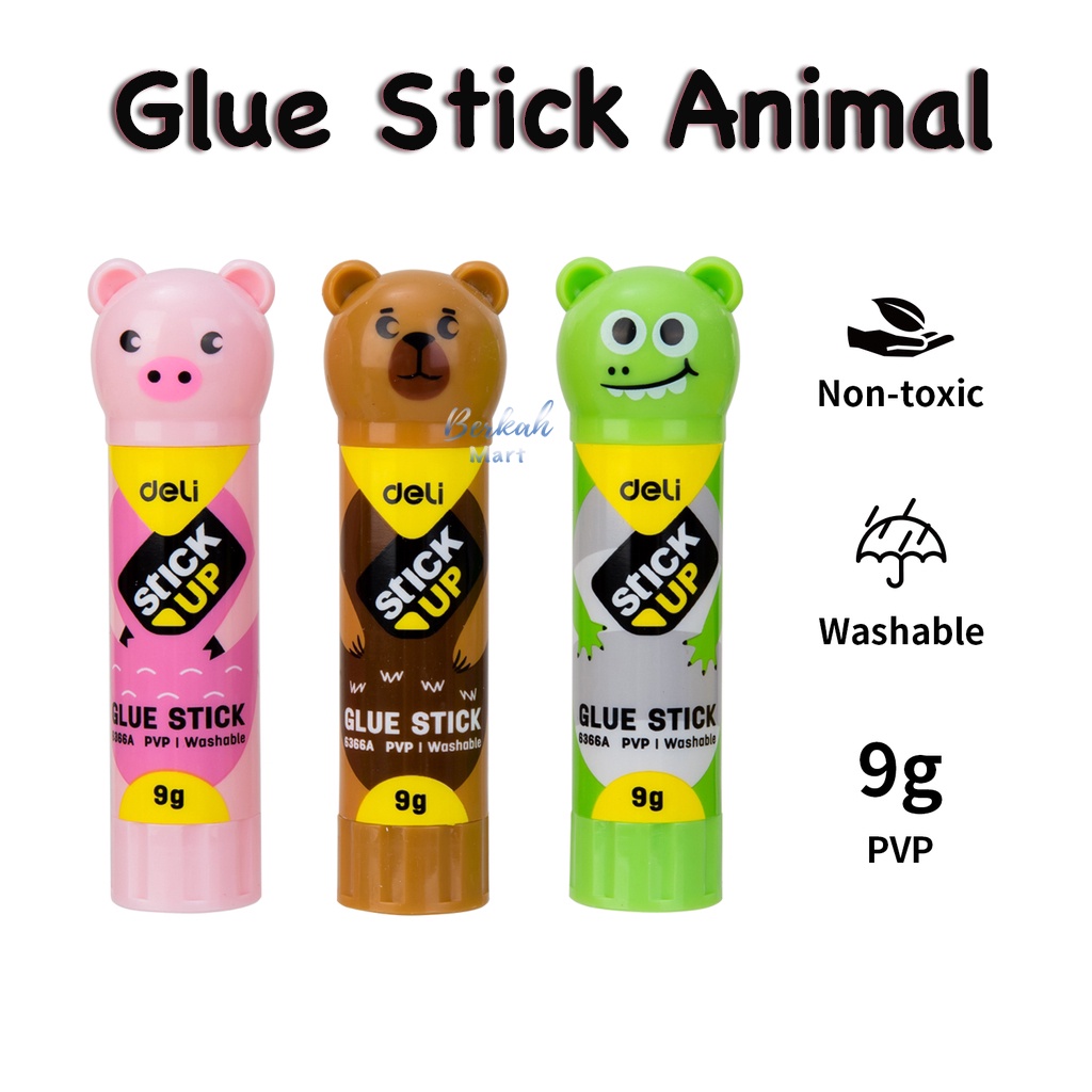 

Lem Glue Stick Animal Untuk Tugas Sekolah dan Kantor Pada Kertas Foto Karton Kain Serbaguna Washable Non Toxic Lem Aman Untuk Anak-Anak