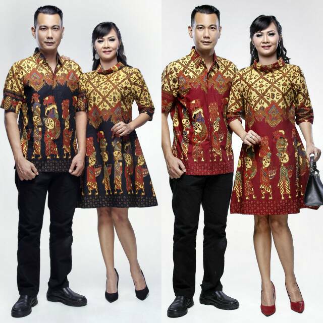 Couple/sarimbit batik pesta nerisa dress terusan