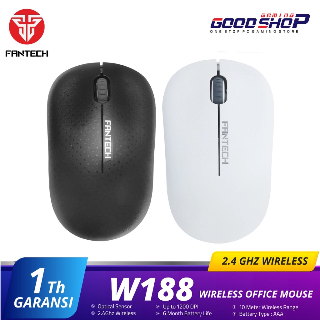 FANTECH W188 2.4Ghz Wireless Office Mouse 1200 dpi Nirkabel