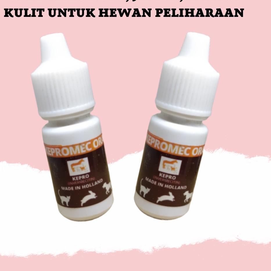 New OBAT TETES KUTU ANJING KUCING SAPI KELINCI KAMBING MENGOBATI PENYAKIT KULIT GATAL KEPROMAC ORAL 