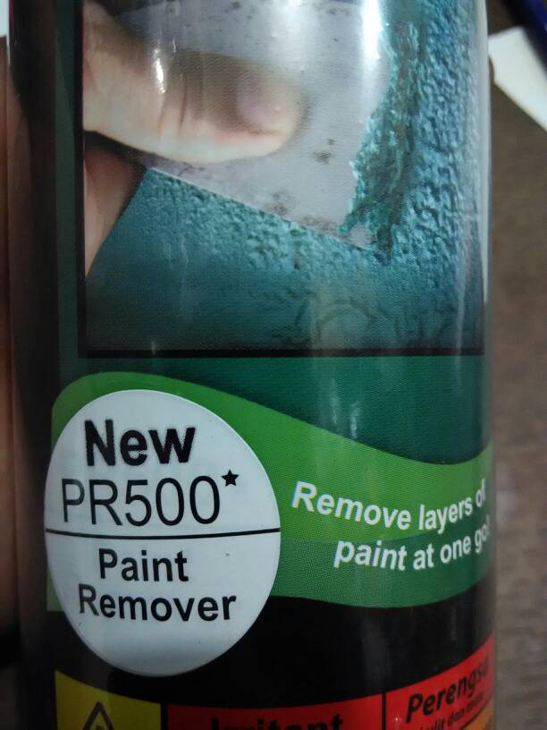 

cat semprot pylox SAMURAI paint remover perontok cat PR500*