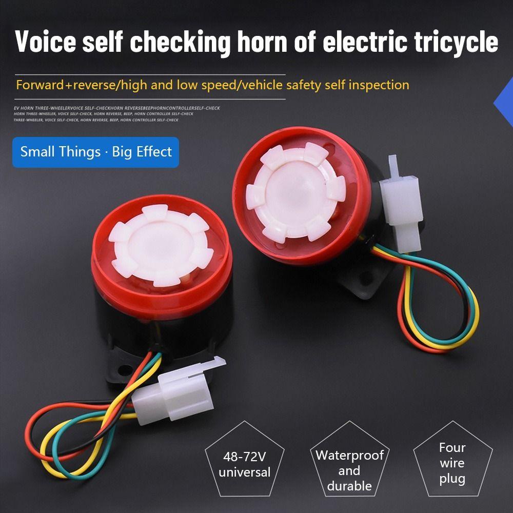 R-FLOWER Alarm Motor Klakson New Moped Aksesoris Self Check Speaker Suara Umum