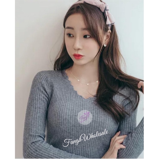 FW B1233 Atasan Rajut Import Premium Quality