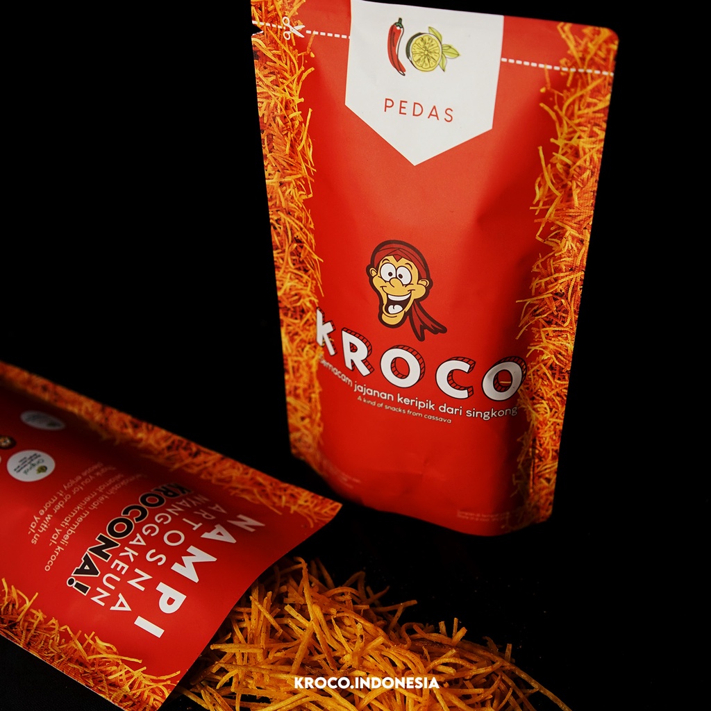 

KERIPIK PEDAS Kroco Gurih Daun Jeruk