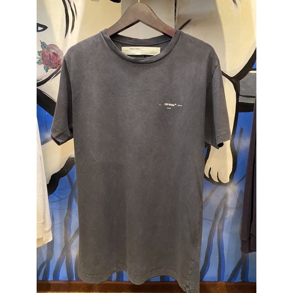 T-Shirt OFF WHITE FW18 3D Oversize-Antharicate 100%original