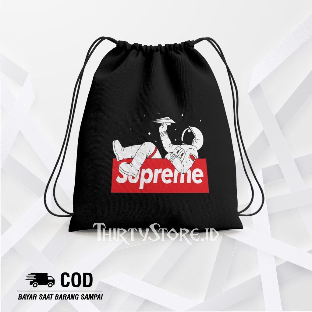 Tas Serut - Stringbag Cewek Florynqueen Lucu Canvas Tebal | Devva.id