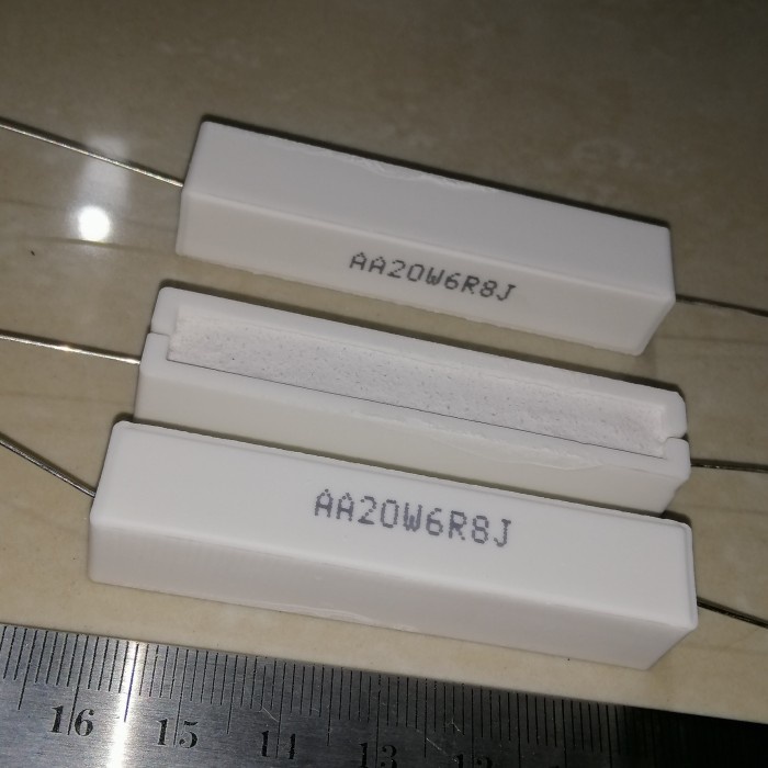 6R8J 6R8 R 6,8 6.8 Ohm 6,8Ohm 20W6R8J 20W 20 Watt Resistor Kapur