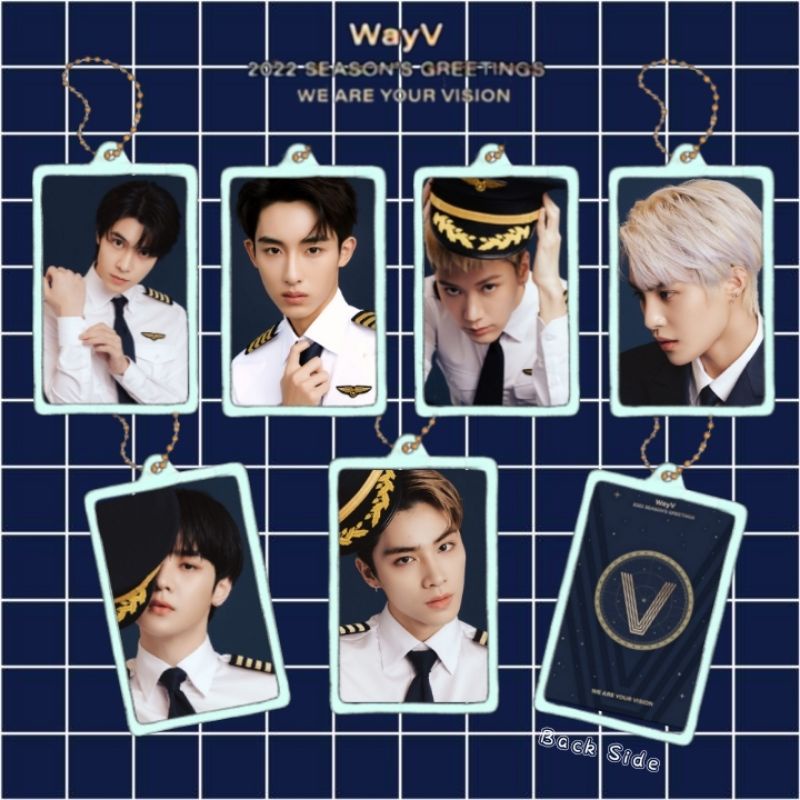 WayV Season Greeting 2022 Acrylic Clear Keychain Gantungan Kunci Akrilik