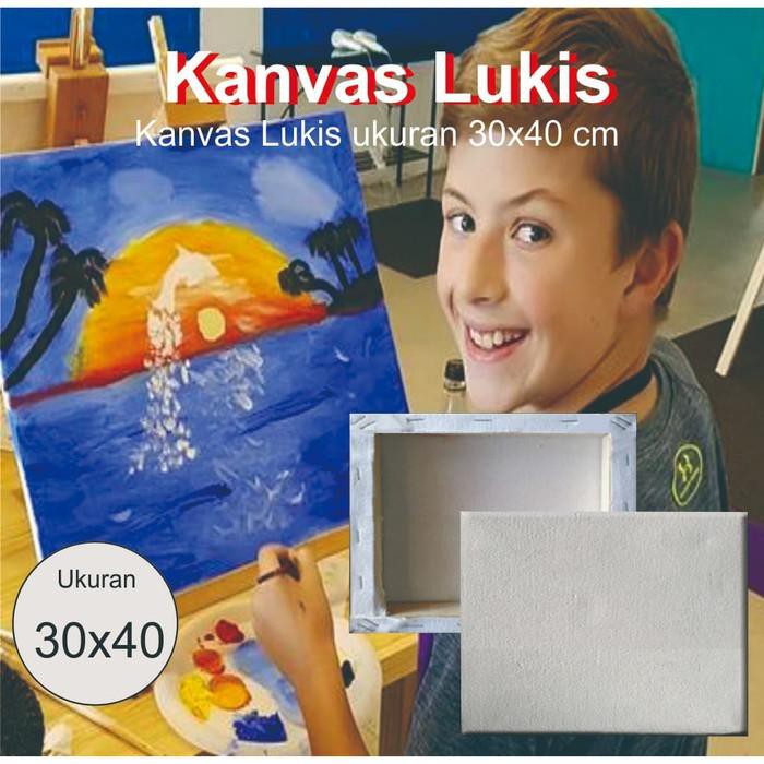 

Lukisan / NEW KANVAS 30X40 kanvas lukis media menggambar kesenian painting Bisa cod