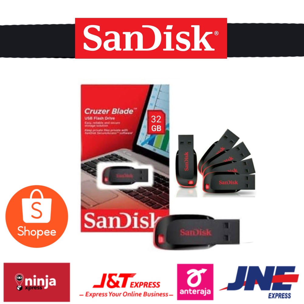 PROMO flashdisk 32gb cruzer blade flashdisk bagus murah harga grosir