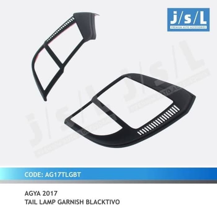 Garnish Lampu Belakang New AGYA 2017 Blacktivo
