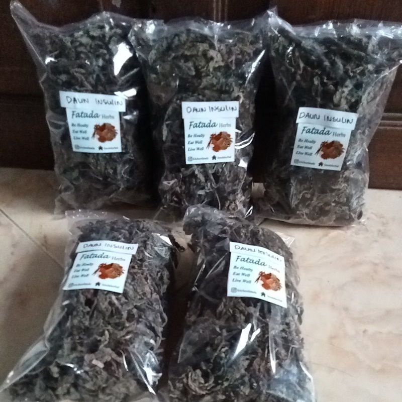 Daun Insulin Kering Untuk diabetes
