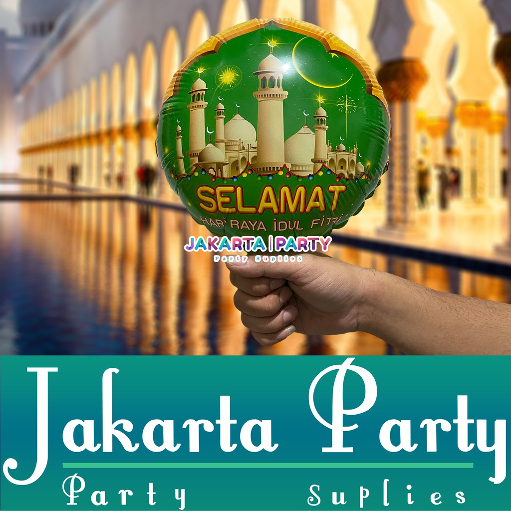 Balon Foil Idul Fitri / Balon Foil Lebaran / Balon Foil Ied Mubarak