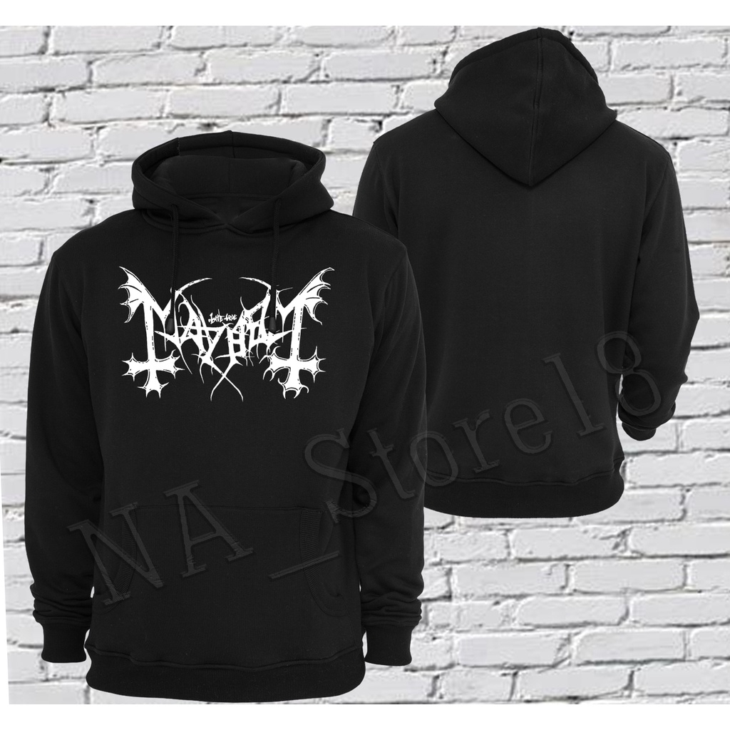 Jaket Sweater Hoodie MAYHEM BAND-METAL Keren Pria & Wanita