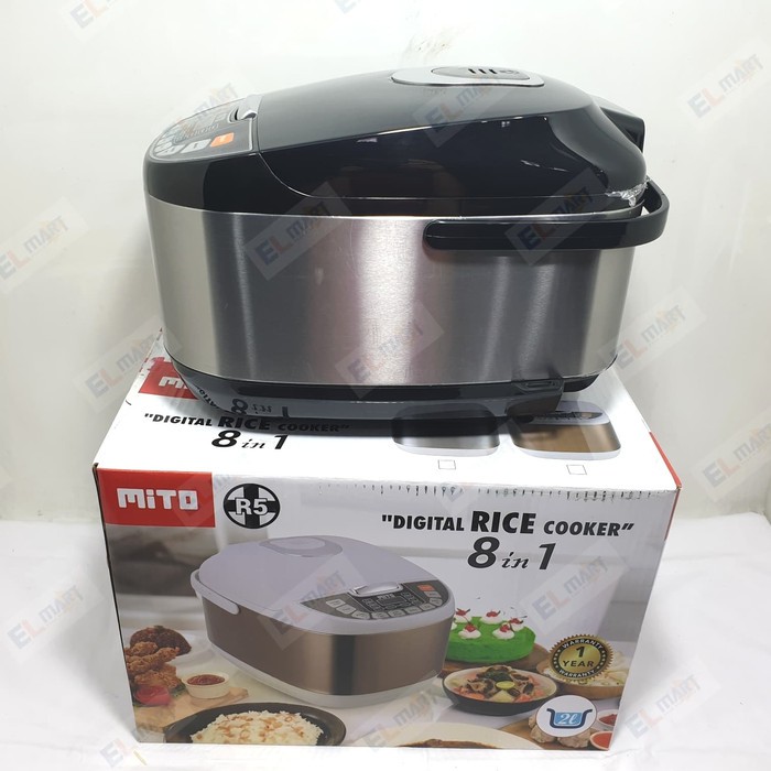 Magic Com  Rice Cooker Digital R5+ Black Edition  8in1 2 Liter R5 Plus