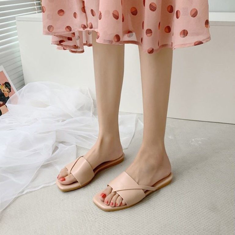 JSF 801 (SIZE 36-40) RISCE SANDAL FLAT IMPORT WANITA CEWEK PEREMPUAN JAKARTA BATAM JEPIT