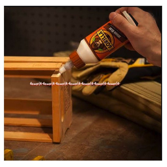 Gorilla Wood Glue 236ml Lem Untuk Kayu Tahan Air Water Resistant Gorila Glue For Wood Wooden Glu Lem Cair