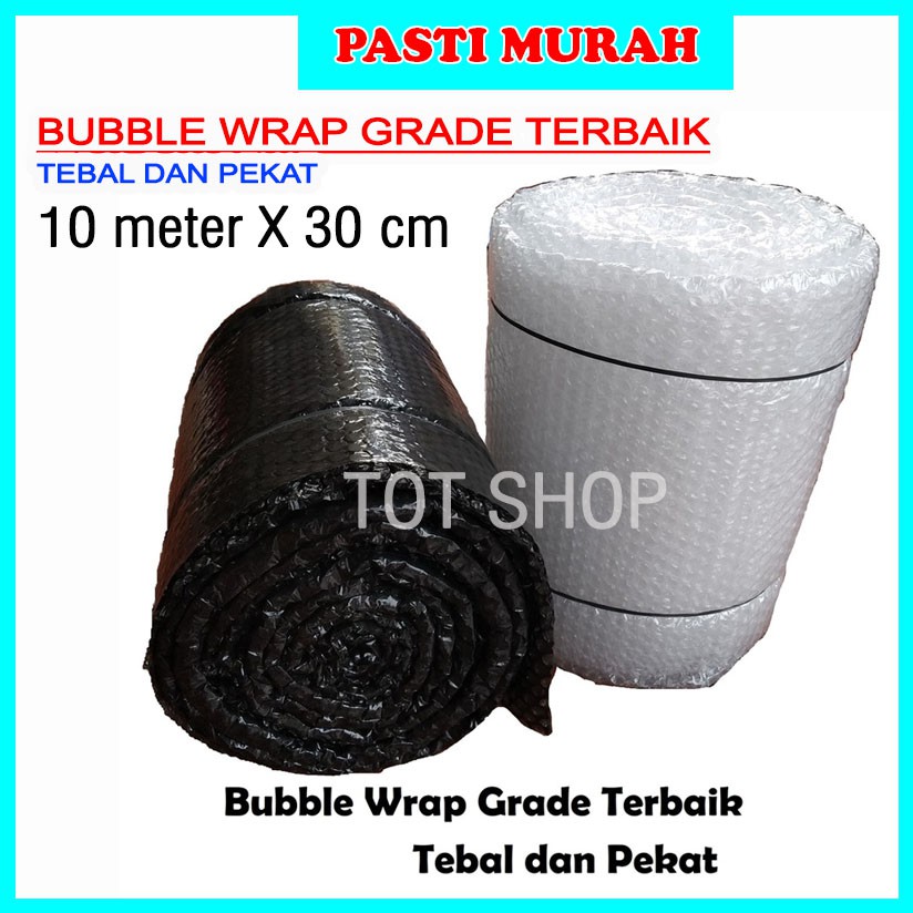 

BUBBLEWRAP 10 meter x 40 cm BUBBLE WRAP PLASTIK BUBBLE TEBAL PREMIUM