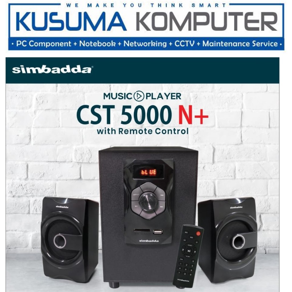 Speaker Simbadda CST 5000N+ Remote , Led Display, USB, Bluetooth, Radio, SD Card