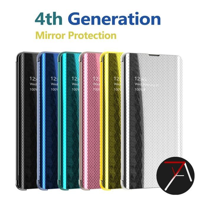 Dijual Huawei P30 Lite P30Lite Flip Mirror Clear View Motif Cover Case Casing Promo