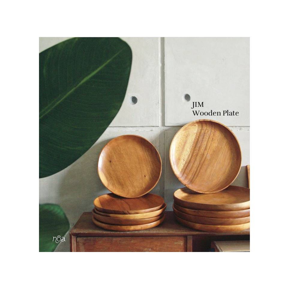 Amazon Com Acacia Wood Dinner Plates Aidea 11inch Round Wood Plates Set Of 4 Easy Cleaning Lightweight For Dishes Snack Dessert Unbreakable Classic Charger Plates Best Christmas Gift Kitchen Dining