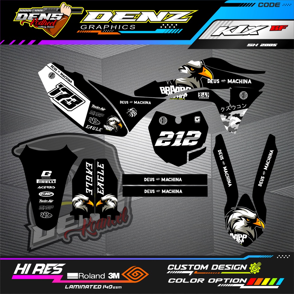 decal sticker klx gordon klx s costume md0094