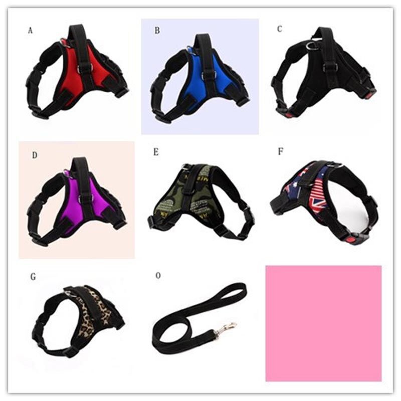 Rompi Harness Kerah Anjing Husky Bahan Nilon Padded Ukuran Sml