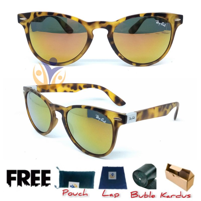 Kacamata hitam leopard fest uv400
