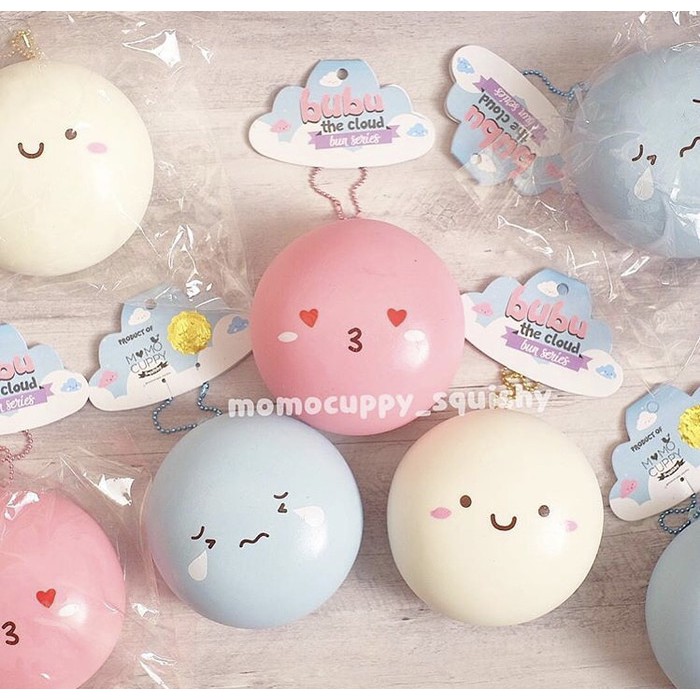 SQUISHY LICENSED jumbo bubu the cloud bun by momocuppy_squishy ( ORI)