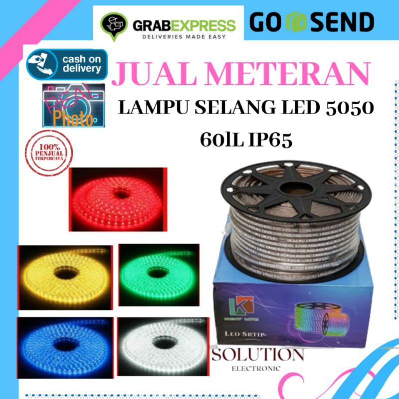 Lampu led Selang METERAN Led 5050 IP65,Strip light Led 5050 IP65