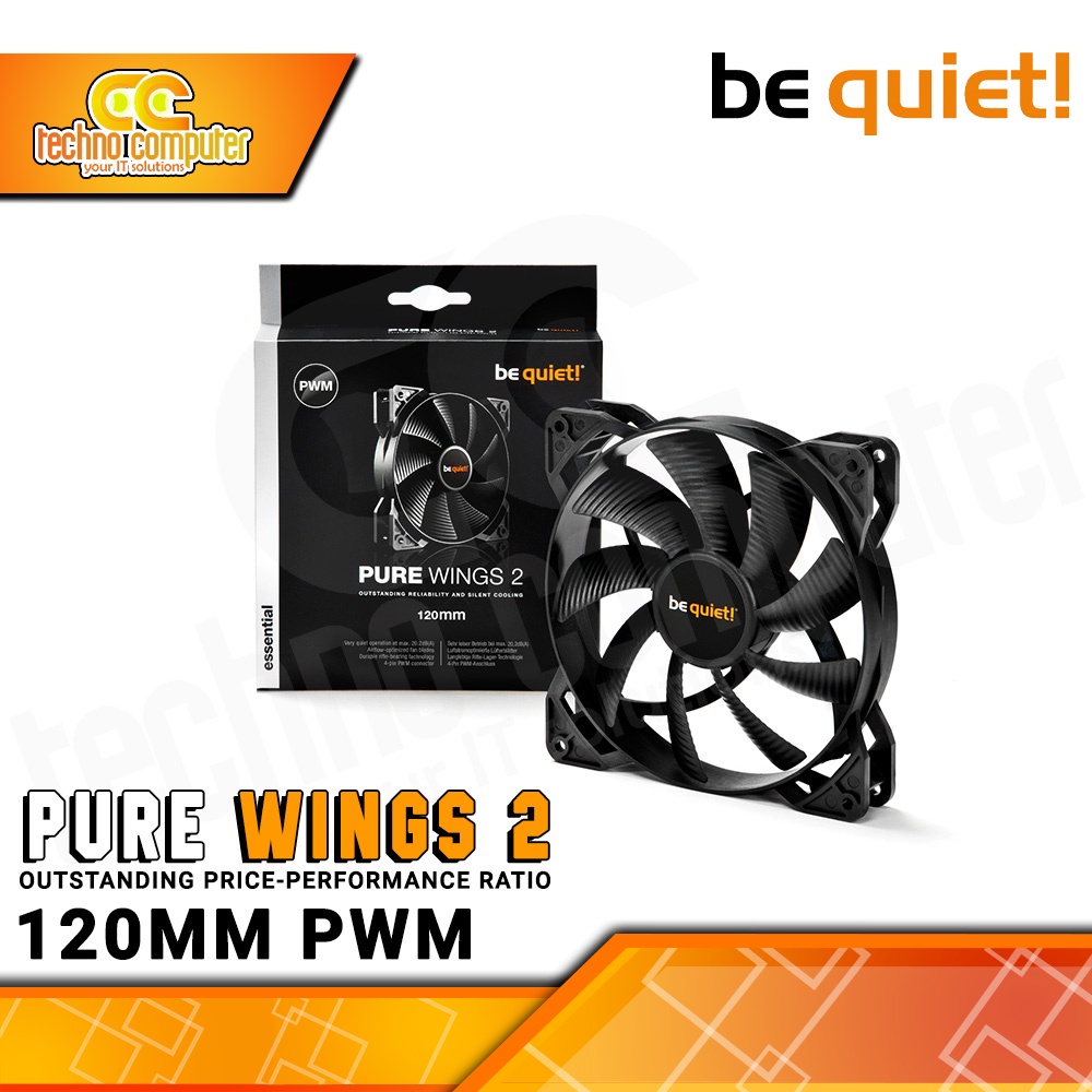 FAN CASING BE QUIET PURE WINGS 2 - 12cm/120mm PWM Fan Single Pack