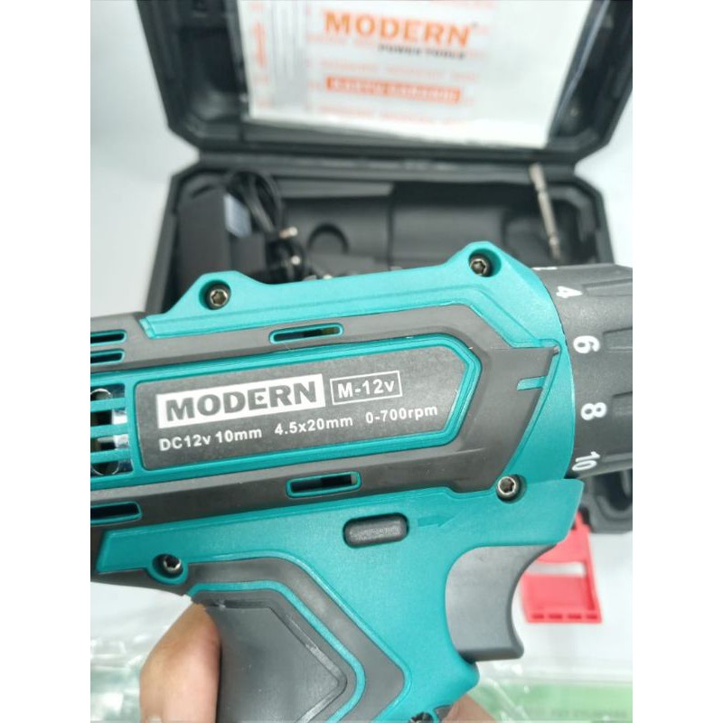 MESIN BOR BATERAI MODERN M-12V / MESIN BOR CORDLESS DRILL