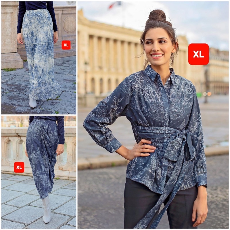 Benang Jarum x Mmehuillet El Mar Minorca Shirt Skirt Ruffle Flowy