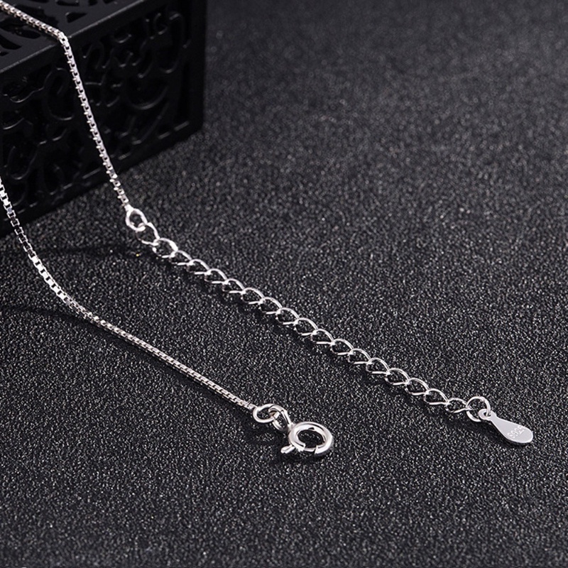 Kalung Rantai Sterling Silver 925 100% 9 Gaya Dapat Disesuaikan Untuk Wanita