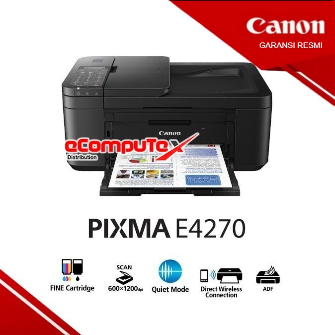 PRINTER CANON PIXMA E4270 / E 4270 PRINT SCAN COPY WIFI GARANSI RESMI