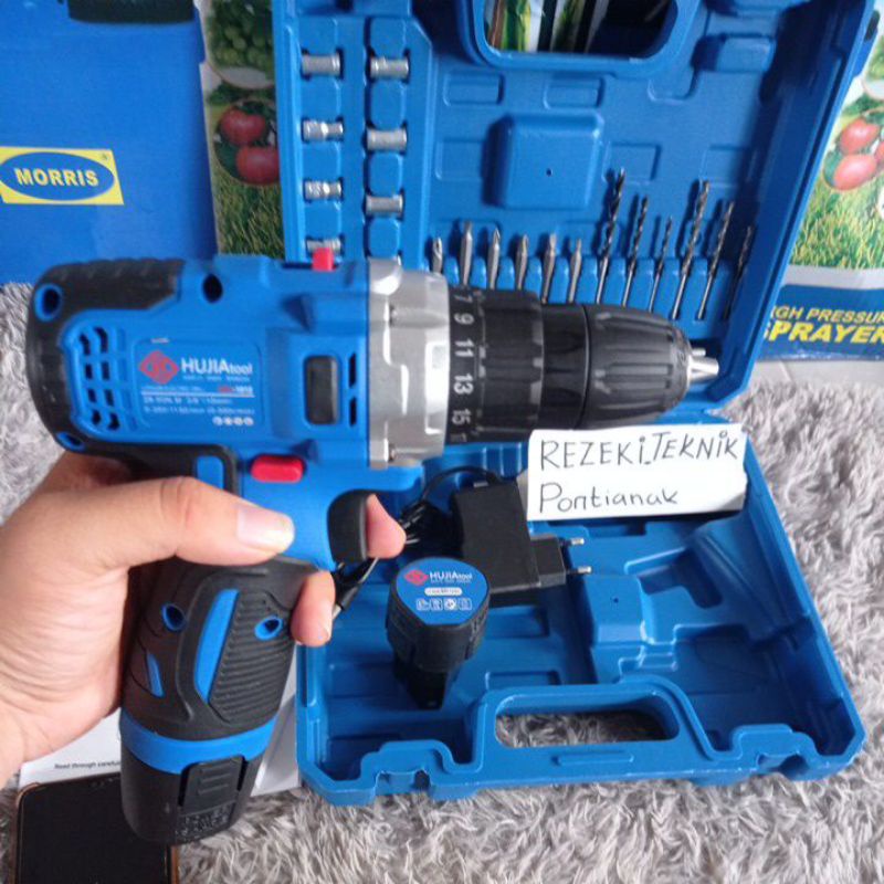 Mesin Bor Cas Hujia 12Volt