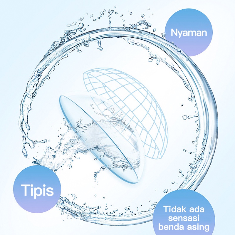 FreshKon Softlens Minus 14.2mm (-1.00 s/d -6.50) / Soflens Bening Minus / Softlen Clear Min