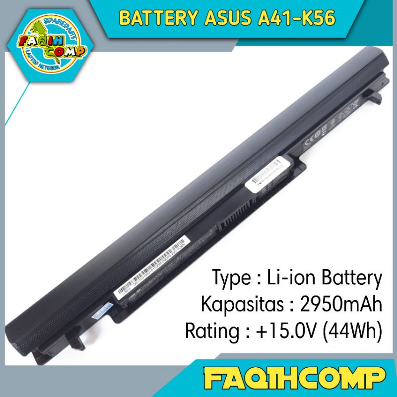 Baterai Batre Original laptop Asus A46 A46 A46C A46CA E46 K46 A56 K56 R405 R505 S40 S405 U48 A41-K56