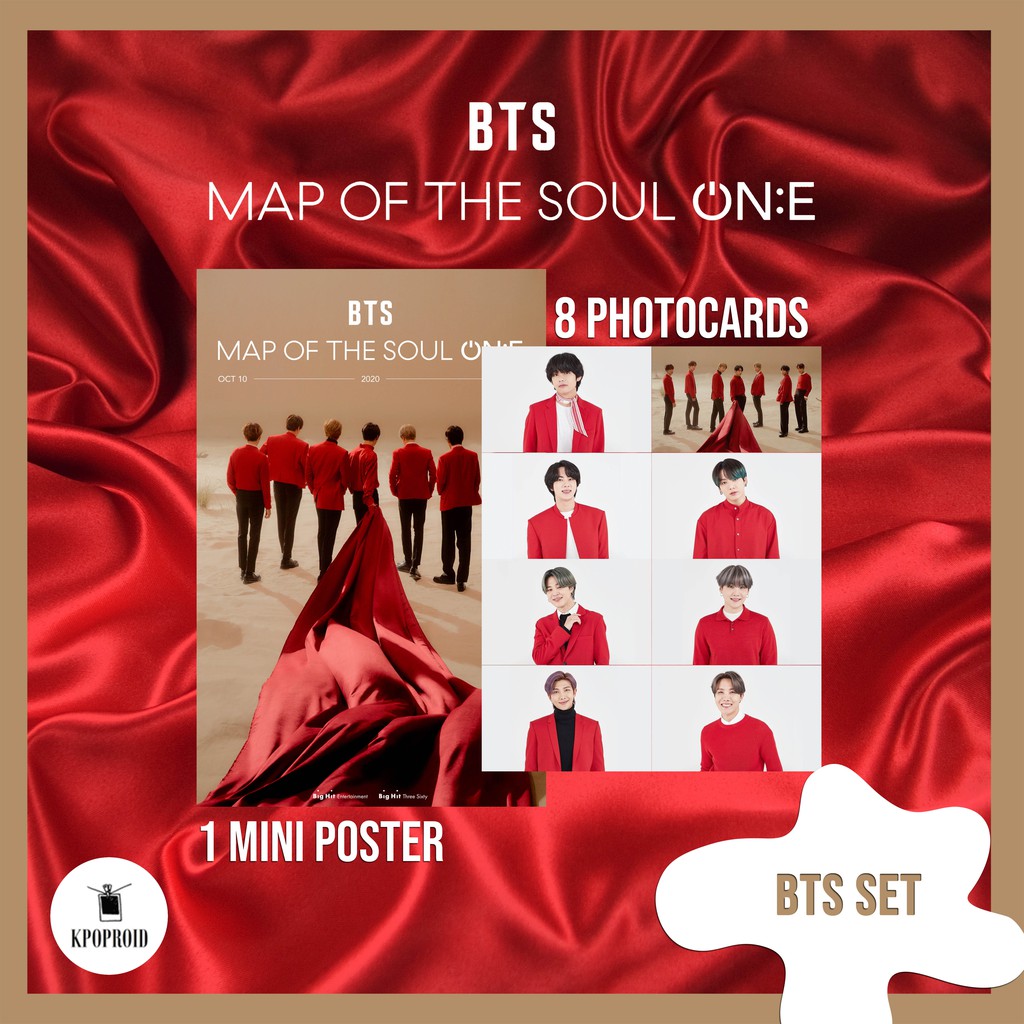 BTS MAP OF THE SOUL ONE MERCH SET KPOP MURAH POSTER POLAROID PHOTOCARD MOTS