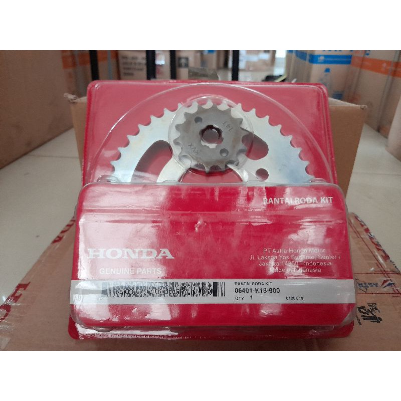 Rantai Roda Kit (Drive Chain Kit) – Verza 150 Kode Part: 06401K18900