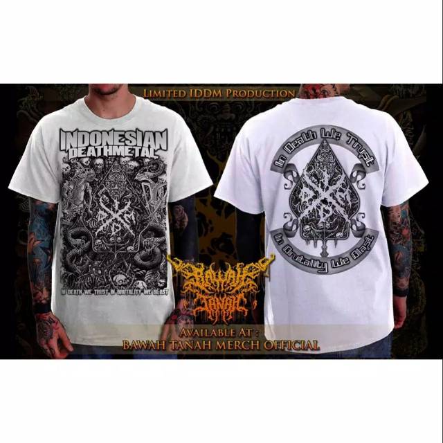 Kaos musik metal Kaos pria t shirt IDDM wayang