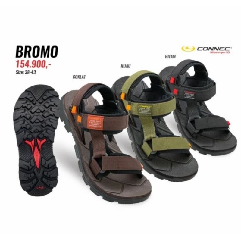 Sandal Gunung Connec Pria Model BROMO Sendal Gunung Connec For Men