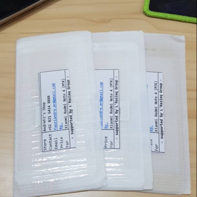 Anti gores kaca Xiaomi Redmi Note 4 mediatek