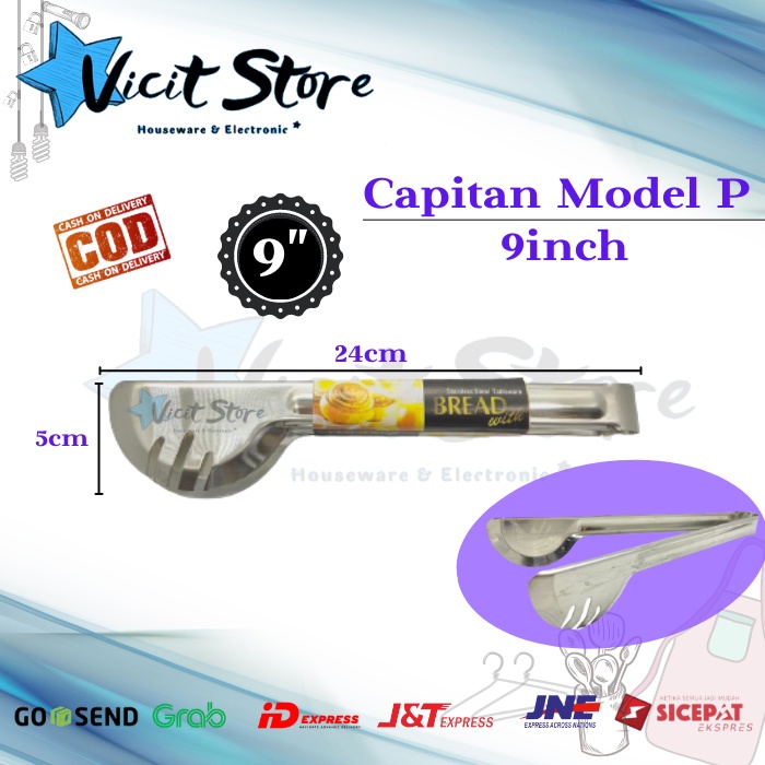 Capitan Makan Stainless Steel / Capitan Daging Model P Kode YMY-22